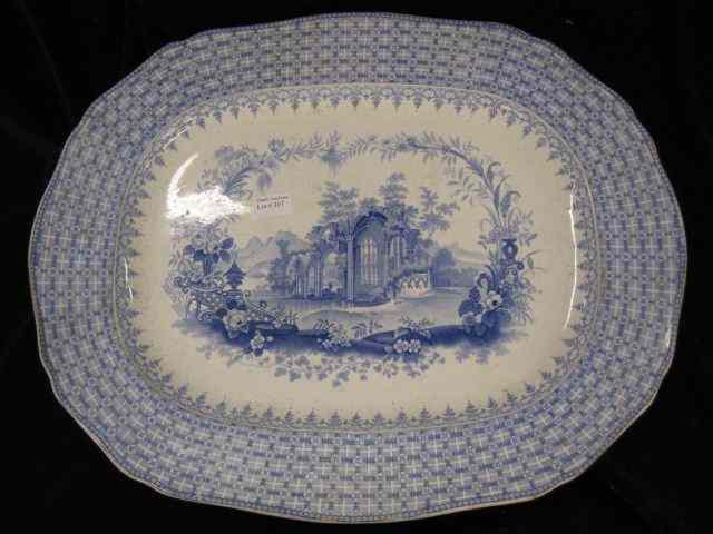 Appraisal: Minton ''The Gem'' Ironstone Platter '' x '' th Century