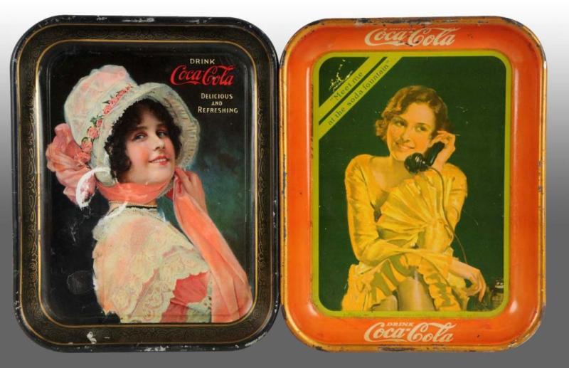 Appraisal: Lot of Coca-Cola Serving Trays Description and Some water spots