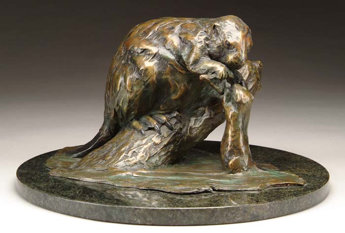 Appraisal: FOREST HART American th Century BEAVER BROOK Fine contemporary bronze