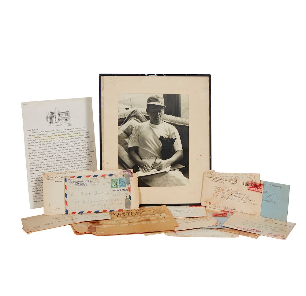 Appraisal: Cole Porter Signed Photograph Correspondence and Ephemera Archive Cole Porter