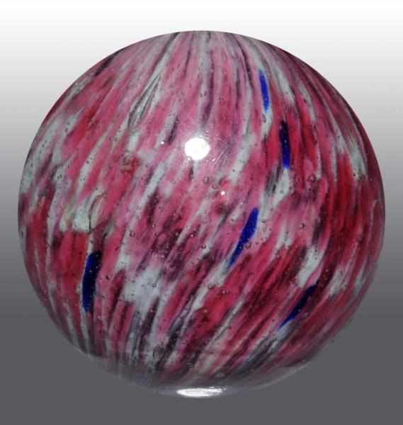 Appraisal: Onionskin Marble Description Pink and white base with some splotches