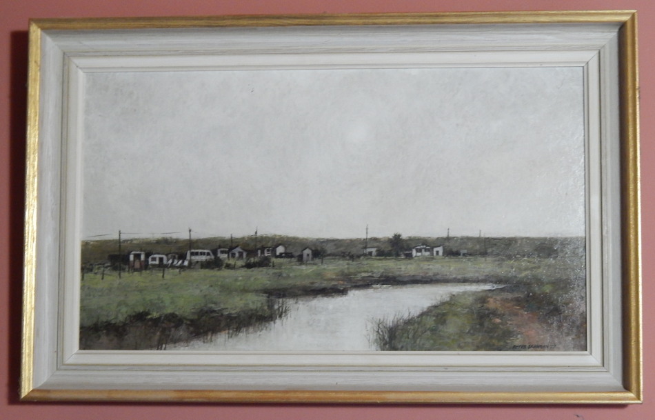 Appraisal: Peter Brannan - Behind the sea wall oil on board