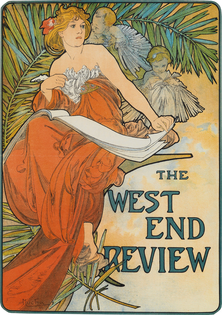 Appraisal: ALPHONSE MUCHA - THE WEST END REVIEW Magazine cover x