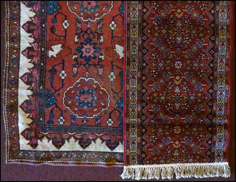 Appraisal: HAMADAN RUG Together with a machine made runner Hamadan '