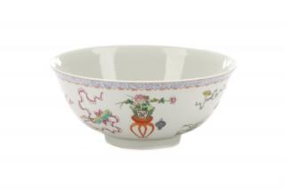 Appraisal: Chinese Famille Rose Precious Objects Bowl Chinese marked for Guangxu