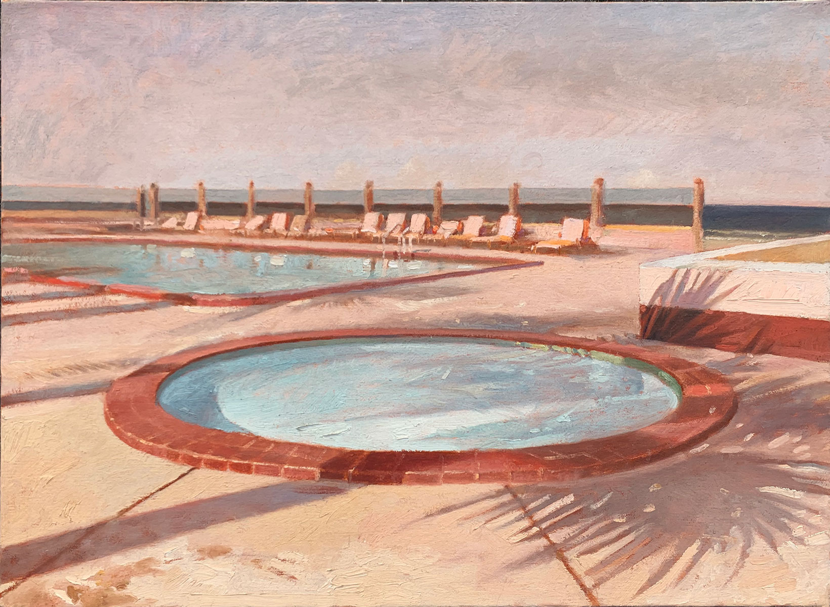 Appraisal: HOFFMAN Martin Joseph American - ''Sun Dip'' Depicts a Coastal