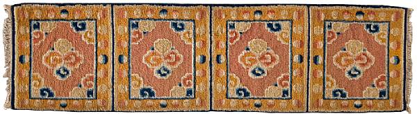 Appraisal: A Ningxia prayer runner th Century Divided into four squares