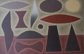 Appraisal: John Coburn - Tribal Land oil on canvas on board