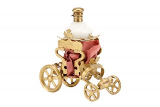 Appraisal: Palais Royal Perfume Bottle Carriage Caddy Palais Royal circa s