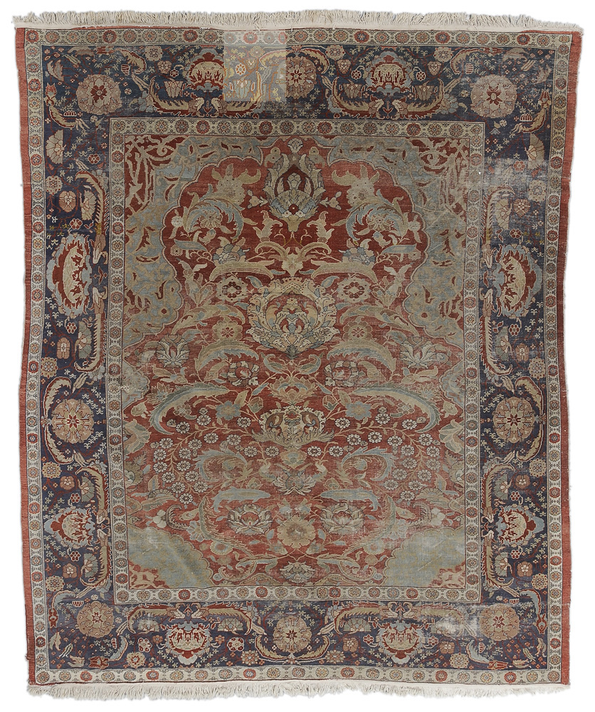 Appraisal: Zeigler Mahal Carpet Persian th century central wreath surrounded by