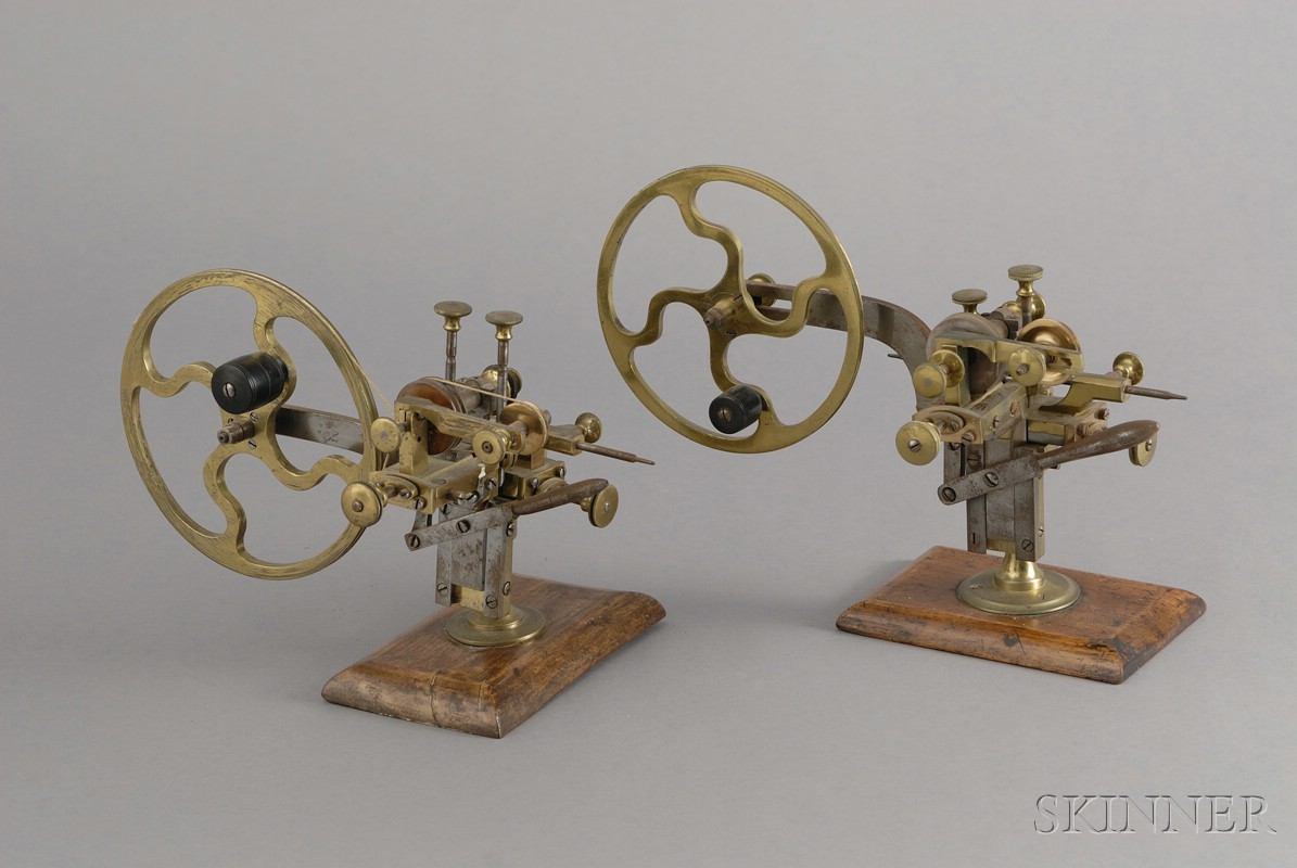 Appraisal: Two Swiss Watchmaker's Rounding Up Tools late th century with