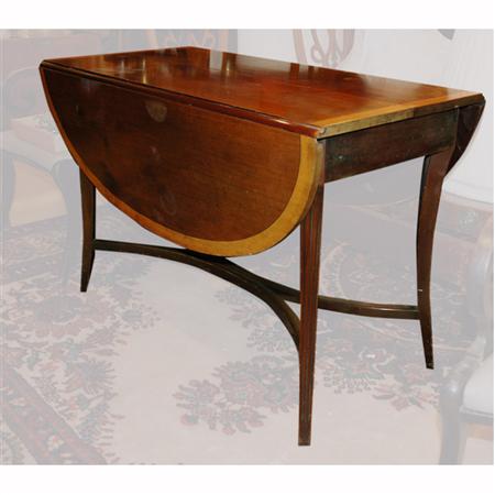 Appraisal: Regency Style Mahogany Drop-Leaf Dining Table Estimate -