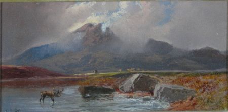 Appraisal: CLARENCE ROE SCOTTISH - LOCH VENACHAR Signed oil on board