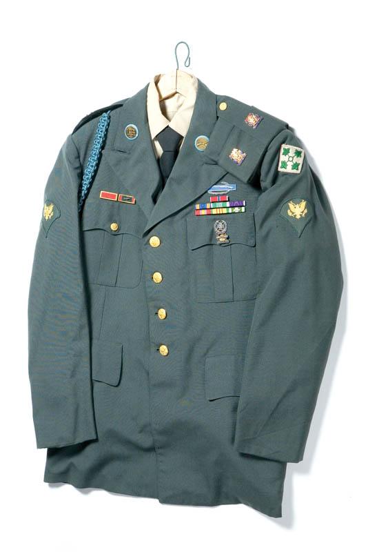 Appraisal: VIETNAM WAR DRESS UNIFORM Includes jacket shirt tie pants and