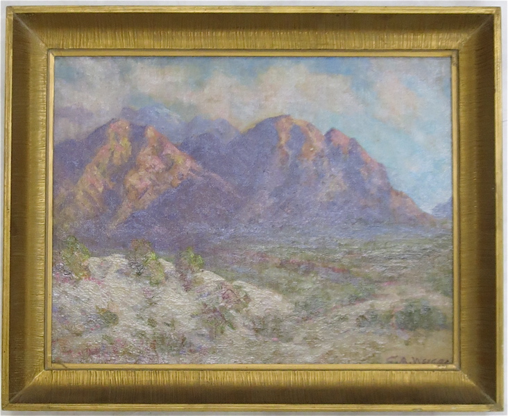 Appraisal: CHARLES ALFRED WEIGEL OIL ON CANVAS California South Dakota -