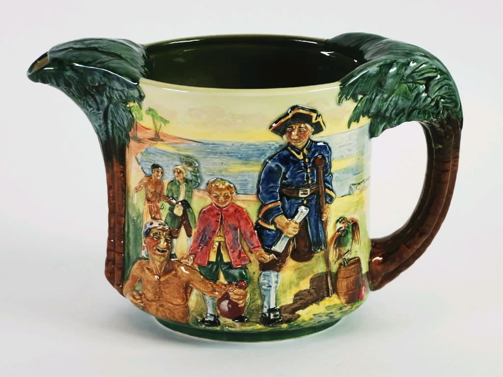 Appraisal: ROYAL DOULTON LIMITED EDITION POTTERY JUG OF TREASURE ISLAND issued