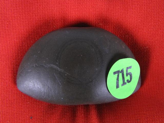 Appraisal: Bannerstone black slate centered ''bullseye'' banding '' x ''