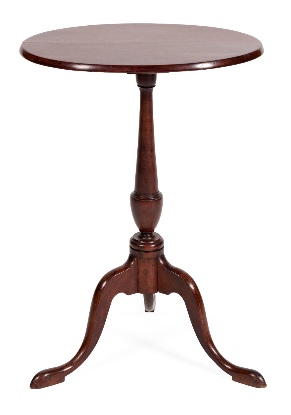 Appraisal: DIMINUTIVE QUEEN ANNE CANDLESTAND CONNECTICUT LAST HALF OF THE TH