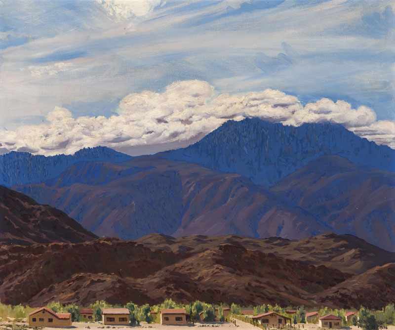 Appraisal: Richard T Taggart - Altadena CA San Jacinto from Cathedral