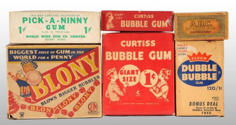 Appraisal: Lot of Cardboard Gum Boxes Description Includes one Blony one