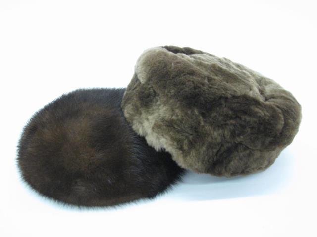 Appraisal: Lot of two vintage fur hats Saks Fifth Avenue Millinery