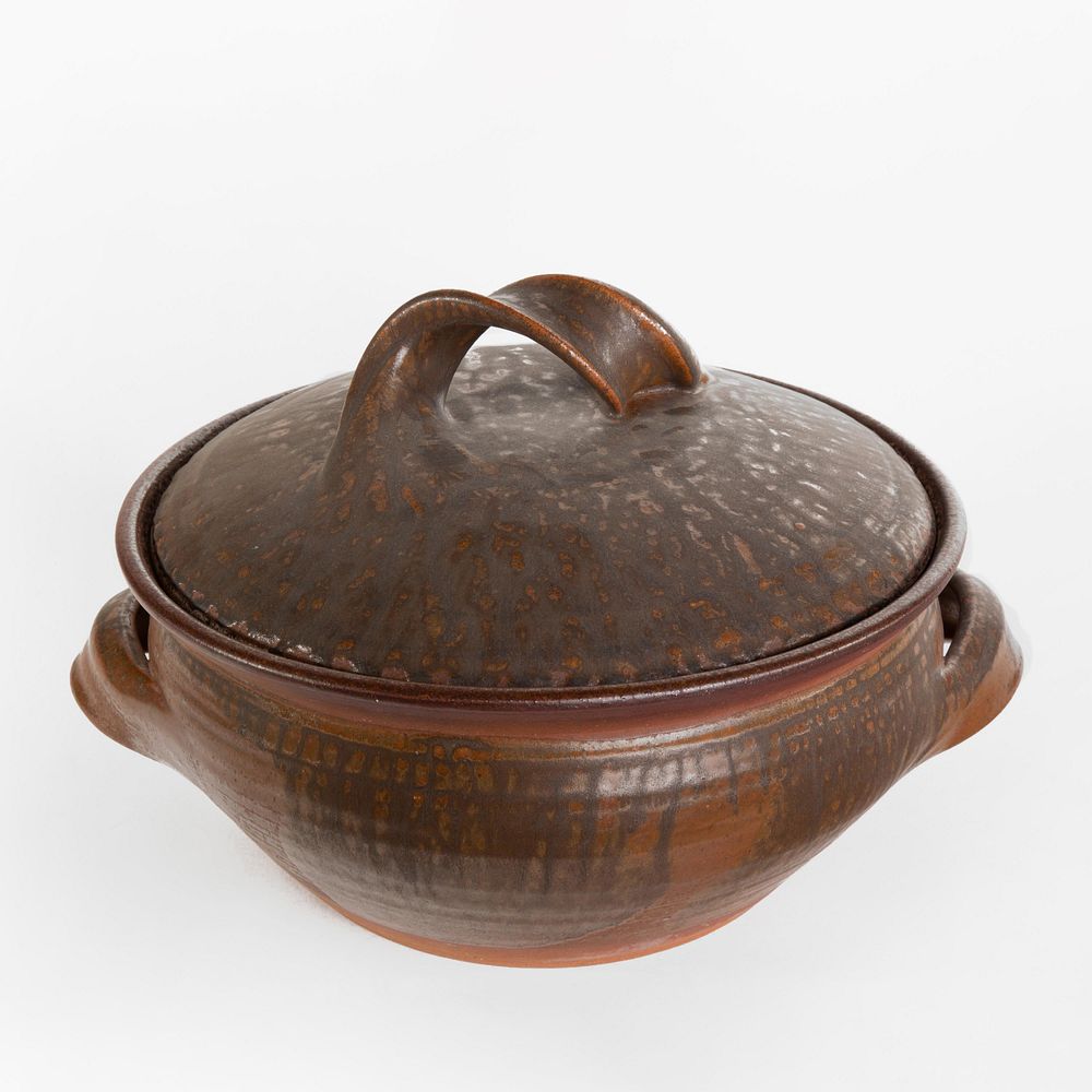 Appraisal: Karen Karnes Lidded Casserole Karen Karnes - Lidded Casserole glazed