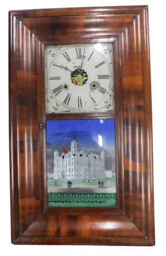 Appraisal: A late thC American wall clock by Jerome Co in