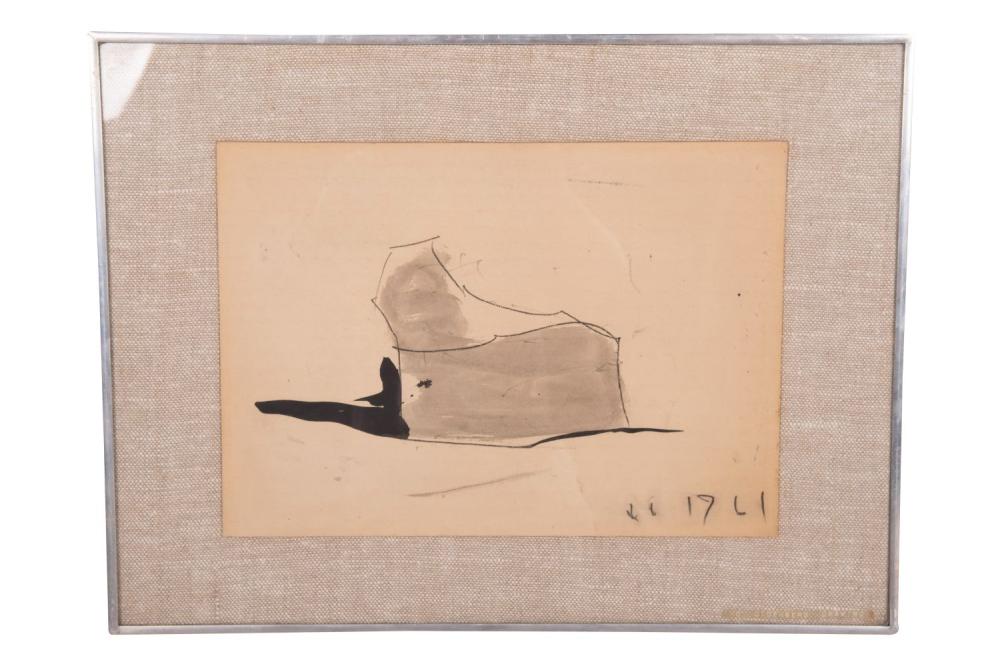 Appraisal: ATTRIBUTEDTO CLAES OLDENBURG UNTITLED circa watercolor and crayon on paper