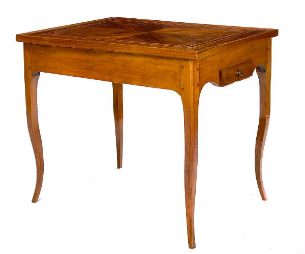 Appraisal: A Louis XV inlaid cherry table last quarter th century