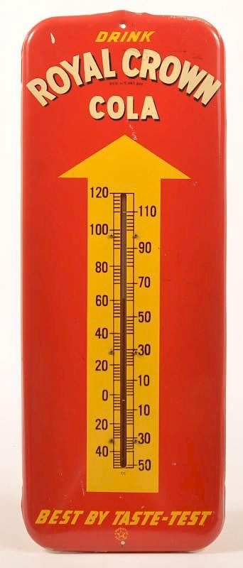 Appraisal: Royal Crown Cola Advertising Thermometer Royal Crown Cola Metal Advertising