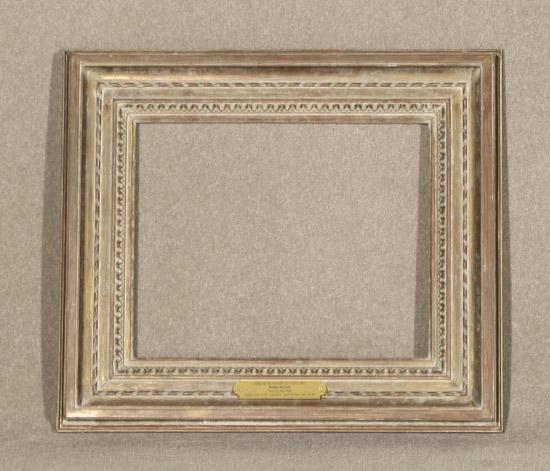 Appraisal: Neoclassical Style White-Washed Giltwood Frame th Century Sight size -