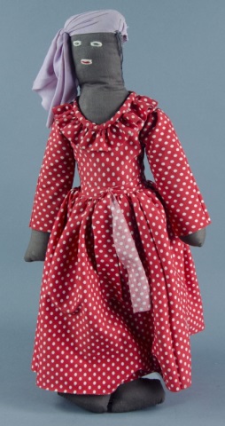 Appraisal: Cloth Doll of WomanAfrican-American in red and white polka-dot dress