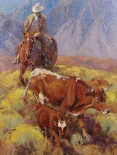 Appraisal: Susan Baker Mexican Pair oil painting on canvas signed lower