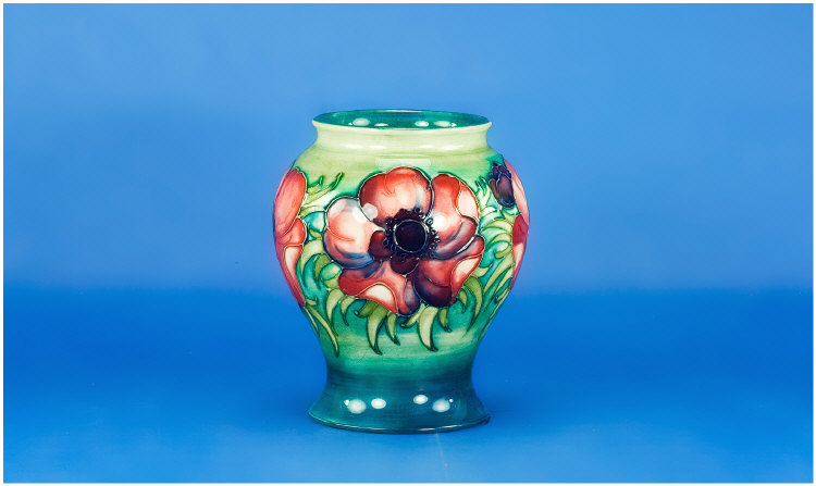 Appraisal: Moorcroft Vase anemone design marks to base inches in height