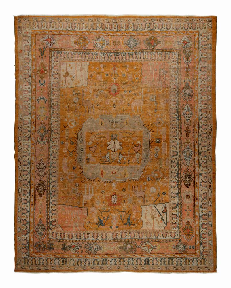 Appraisal: An Oushak Wool Rug An Oushak Wool Rug Late th