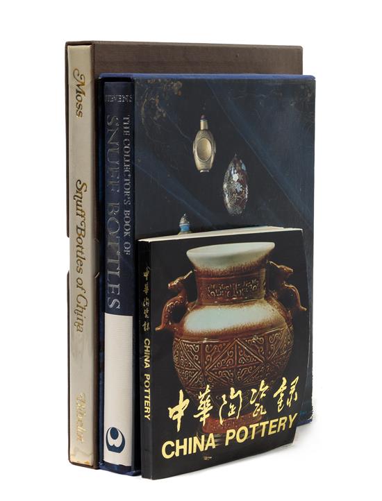 Appraisal: Sale Lot Three Reference Books Pertaining Chinese Pottery and Snuff