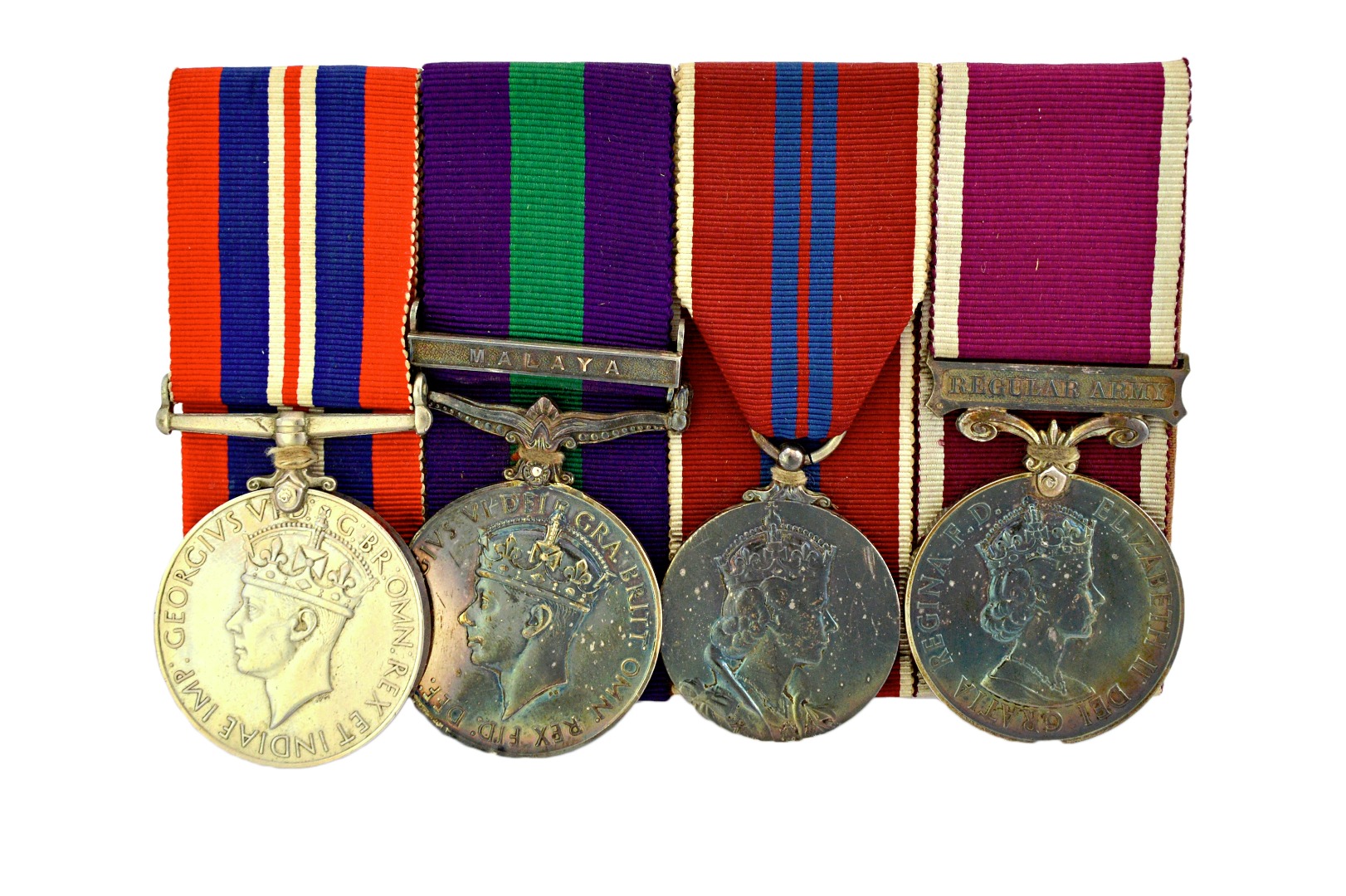 Appraisal: A group of four medals and related militaria comprising The