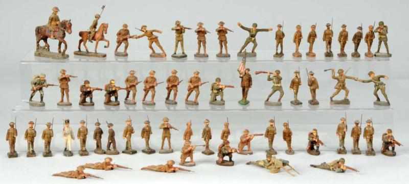 Appraisal: Lot of Elastolin Lineil Toy Soldiers Description Includes approximately soldiers