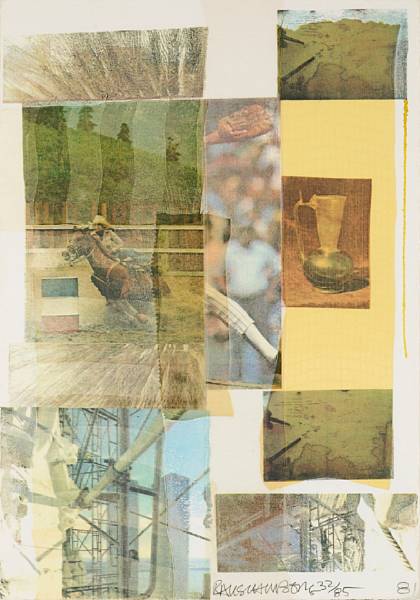 Appraisal: Robert Rauschenberg American born Arcanum IX Silkscreen printed in colors