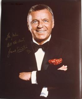 Appraisal: Frank Sinatra Autographed Color x Photo Signed and dated in