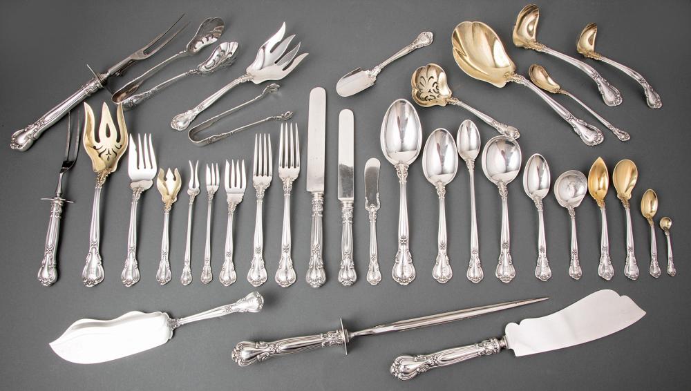 Appraisal: Gorham Chantilly Sterling Silver Flatware Service for Twelve pat designed