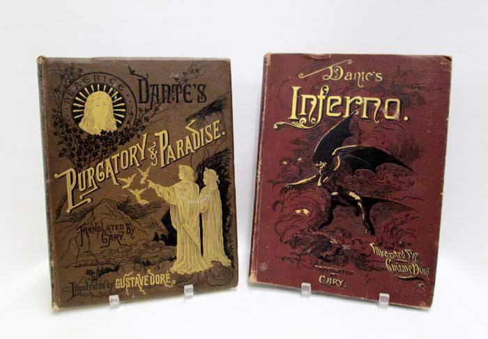 Appraisal: TWO COLLECTIBLE BOOKS DANTE'S INFERNO AND PURGATORY PARADISE by Dante