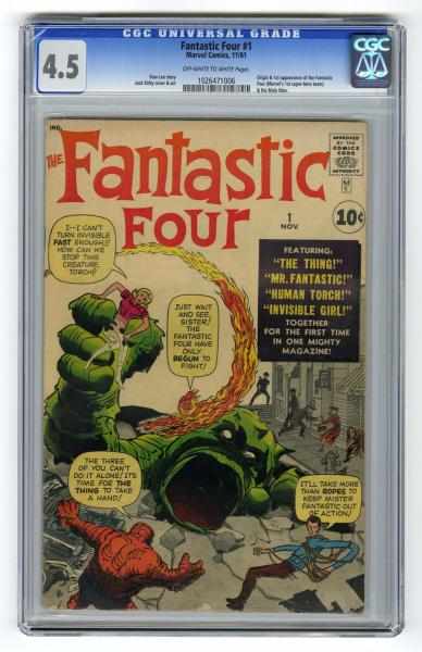 Appraisal: Fantastic Four CGC Marvel Comics Stan Lee story with Jack