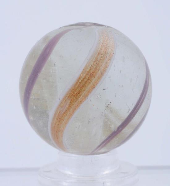 Appraisal: Large Clear Base Lutz Marble Clear base with find air