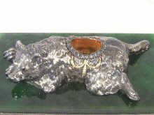 Appraisal: Russian Interest A fine Russian silver paper weight in the