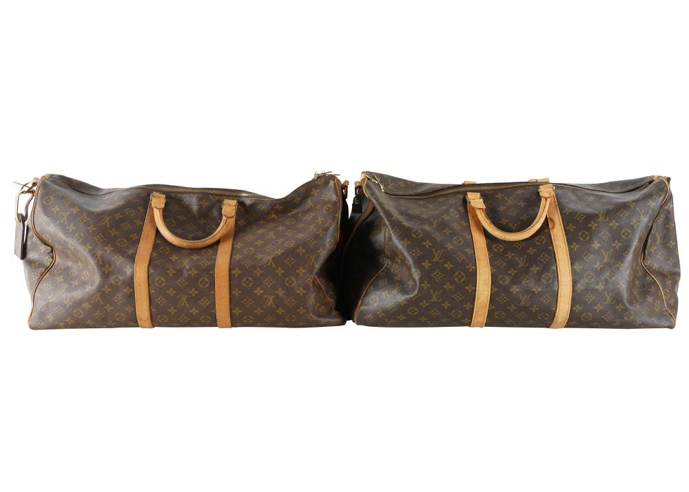 Appraisal: TWO LOUIS VUITTON WEEKENDER BAGSsizes one with lock one with