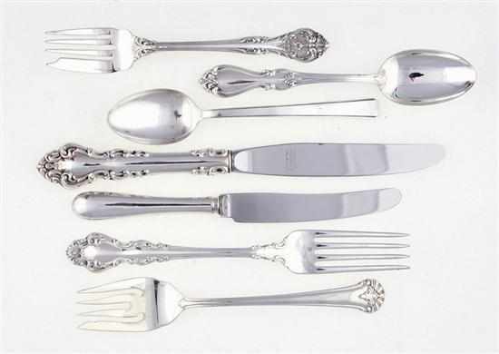 Appraisal: American sterling assortment of flatware various patterns and makers comprising