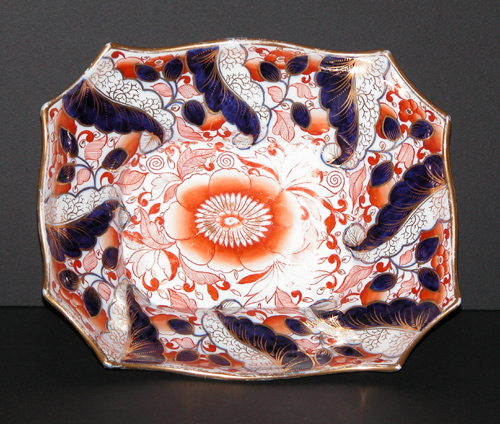 Appraisal: English Imari Palette Gaudy Decorated Footed Bowl circa Attributed to