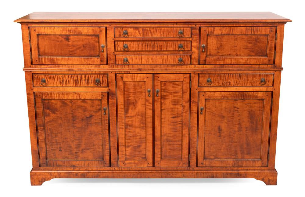 Appraisal: J L TREHARN CO CUSTOM-MADE TWO-PART CABINET OHIO TH CENTURY