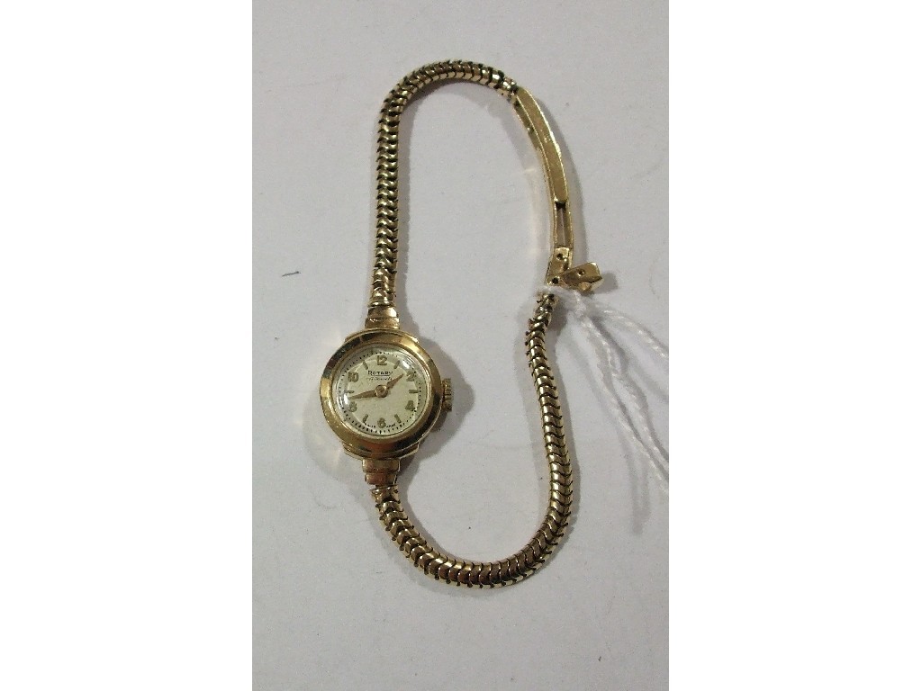 Appraisal: Ladies ct gold bracelet watch by Rotary